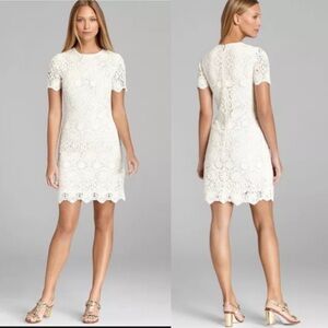Tory Burch Trixy Ivory Crochet Dress Size XS